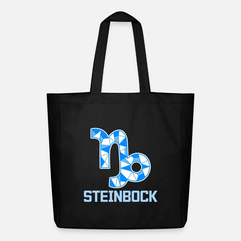 Tierkreiszeichen Spruch Steinbock Astronomie - Midweight recycelter Stoffbeutel von Stanley/Stella - Schwarz