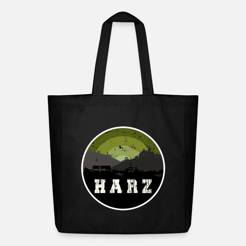 Harz Skyline - Midweight recycelter Stoffbeutel von Stanley/Stella - Schwarz