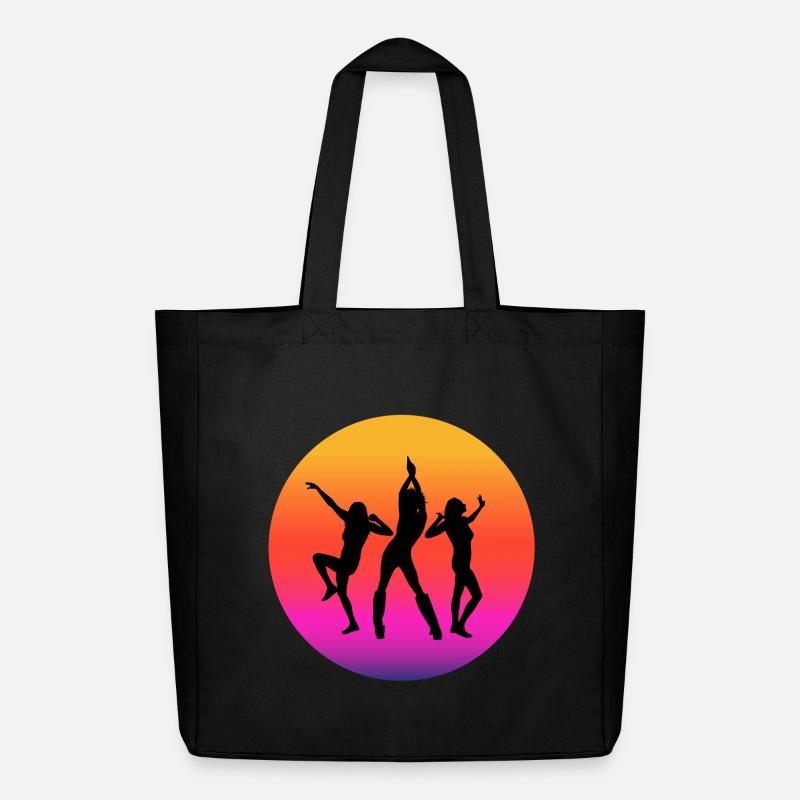 Diso, Disco-Fan, Disco-Musik - Midweight recycelter Stoffbeutel von Stanley/Stella - Schwarz