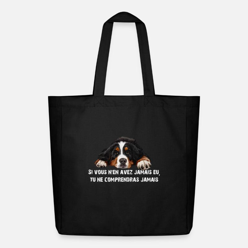 Berner Sennenhund - Midweight recycelter Stoffbeutel von Stanley/Stella - Schwarz