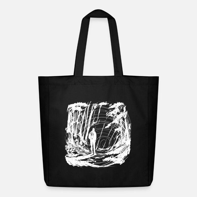 Let's go somewhere invert - Midweight recycelter Stoffbeutel von Stanley/Stella - Schwarz