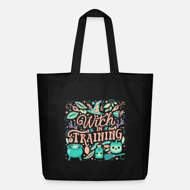 Witch in Training - Midweight recycelter Stoffbeutel von Stanley/Stella - Schwarz