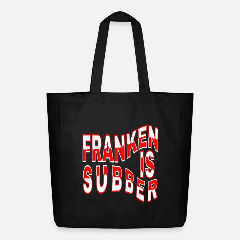 Franken is Subber - Franken ist Super - fei schee - Midweight recycelter Stoffbeutel von Stanley/Stella - Schwarz