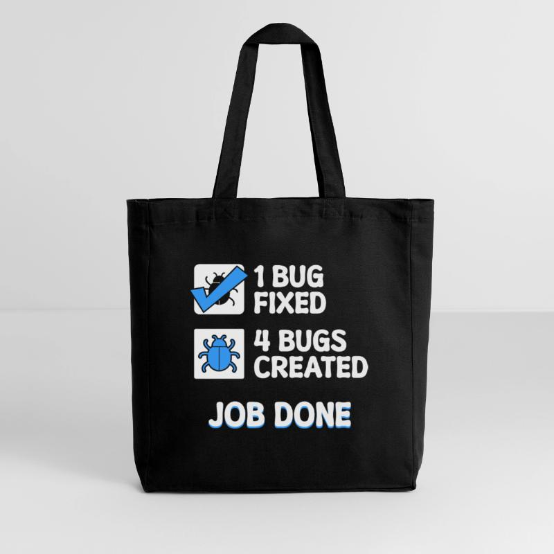 Bugfixing Developer Bugs Code Statement Informatik Midweight recycelter Stoffbeutel von Stanley/Stella