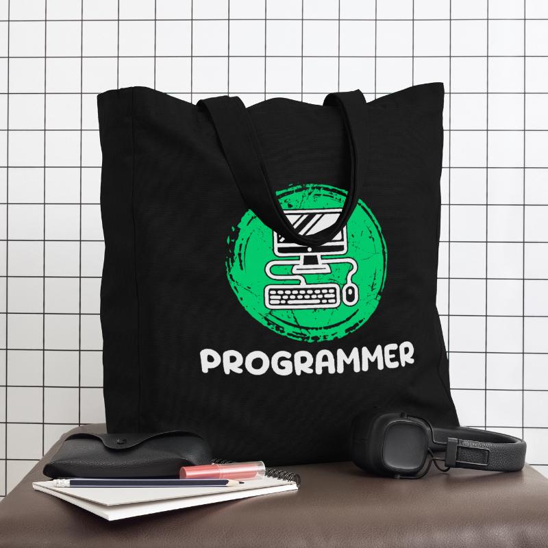 Computer Developer Programmer Computer Geek Midweight Recycled Tote Bag by Stanley/Stella