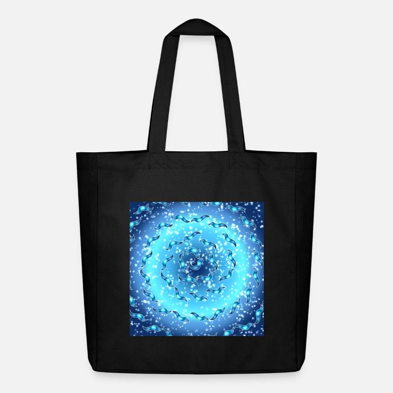 Meeres-Galaxie - Midweight recycelter Stoffbeutel von Stanley/Stella - Schwarz