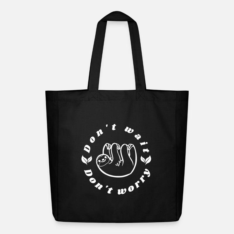 dont_wait - Midweight recycelter Stoffbeutel von Stanley/Stella - Schwarz