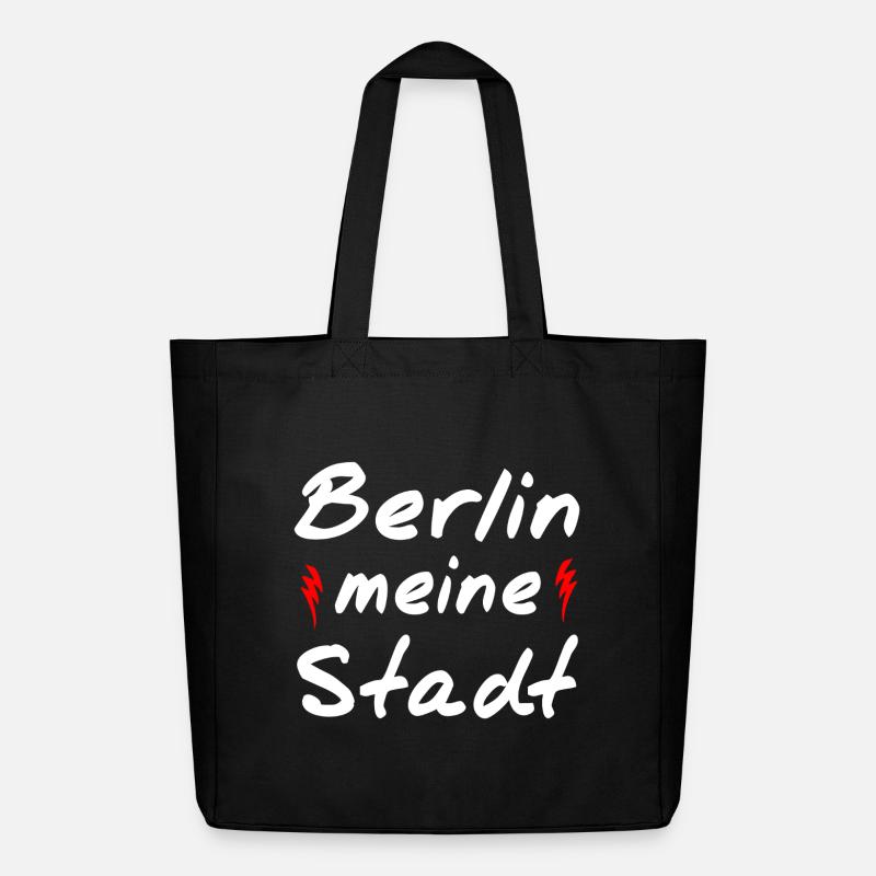 Berlin - Midweight recycelter Stoffbeutel von Stanley/Stella - Schwarz