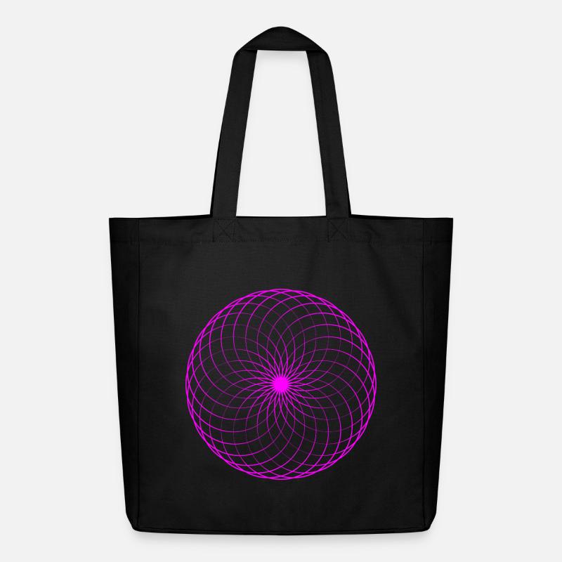 Neonspirale Netz Torus - Midweight recycelter Stoffbeutel von Stanley/Stella - Schwarz