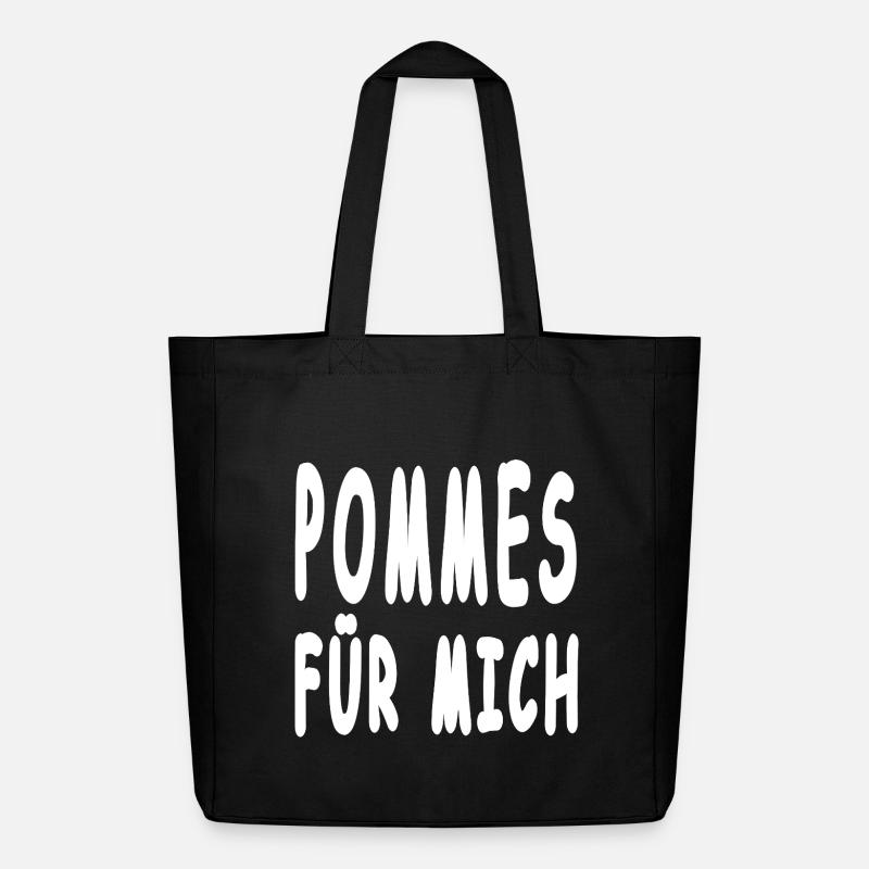 Pommes - Midweight recycelter Stoffbeutel von Stanley/Stella - Schwarz