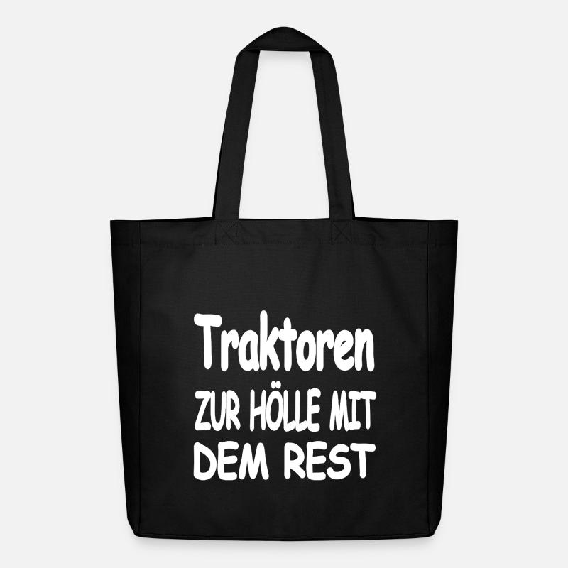 Traktor - Midweight recycelter Stoffbeutel von Stanley/Stella - Schwarz
