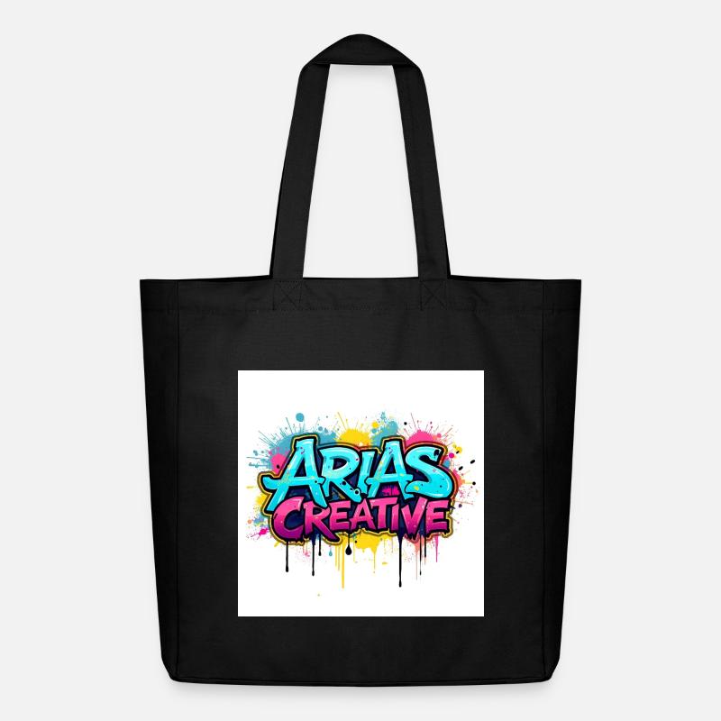 Aris Creative Graffiti Logo - Midweight Recycled Tote Bag by Stanley/Stella - black