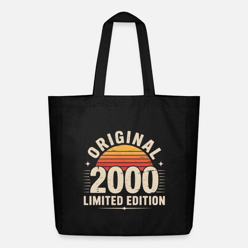Sunset Retro 2000 Édition Limitée - Tote bag Stanley/Stella Midweight recyclé - noir