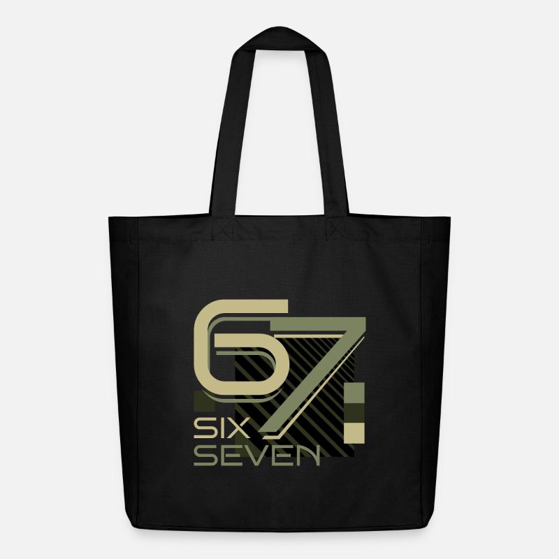 SixSeven - Midweight recycelter Stoffbeutel von Stanley/Stella - Schwarz