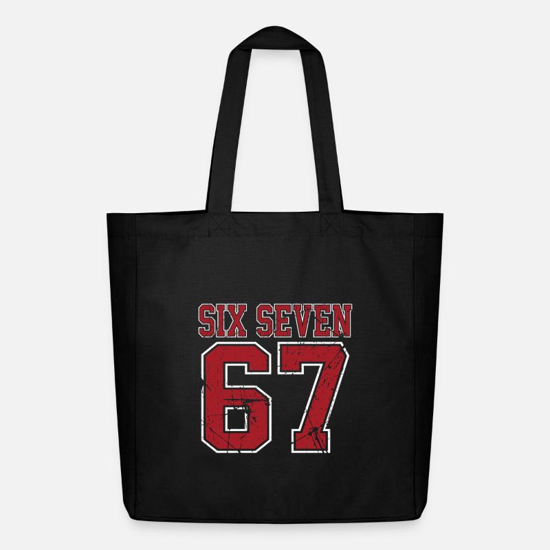 67 Six Seven 6-7  - Midweight recycelter Stoffbeutel von Stanley/Stella - Schwarz