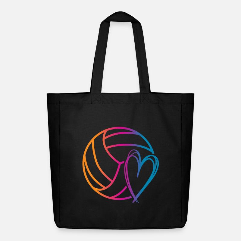 Volleyball Ball - Midweight recycelter Stoffbeutel von Stanley/Stella - Schwarz
