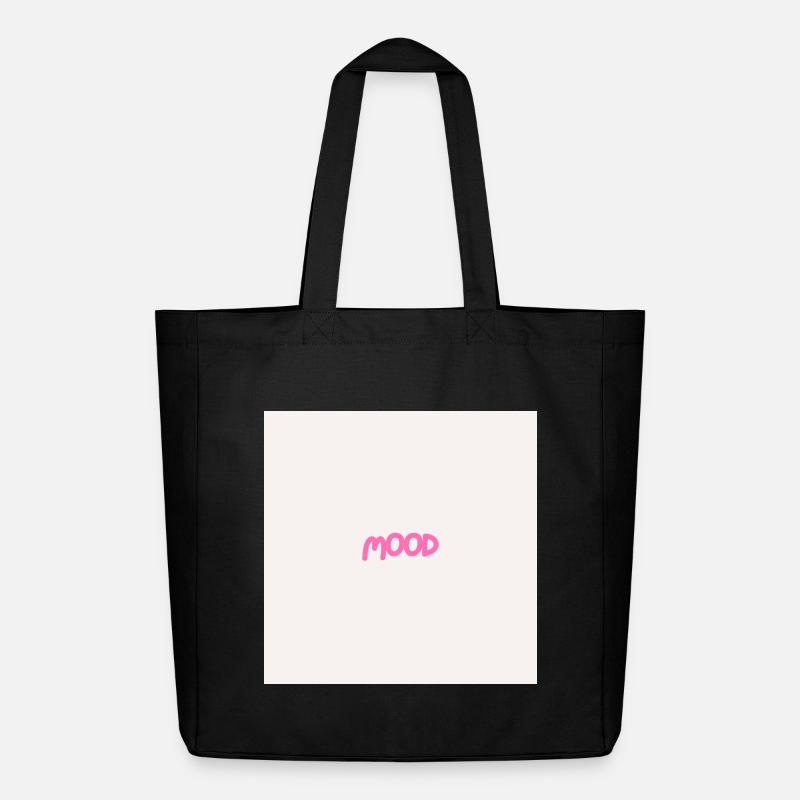 "MOOD" Grafik-T-Design - Midweight recycelter Stoffbeutel von Stanley/Stella - Schwarz