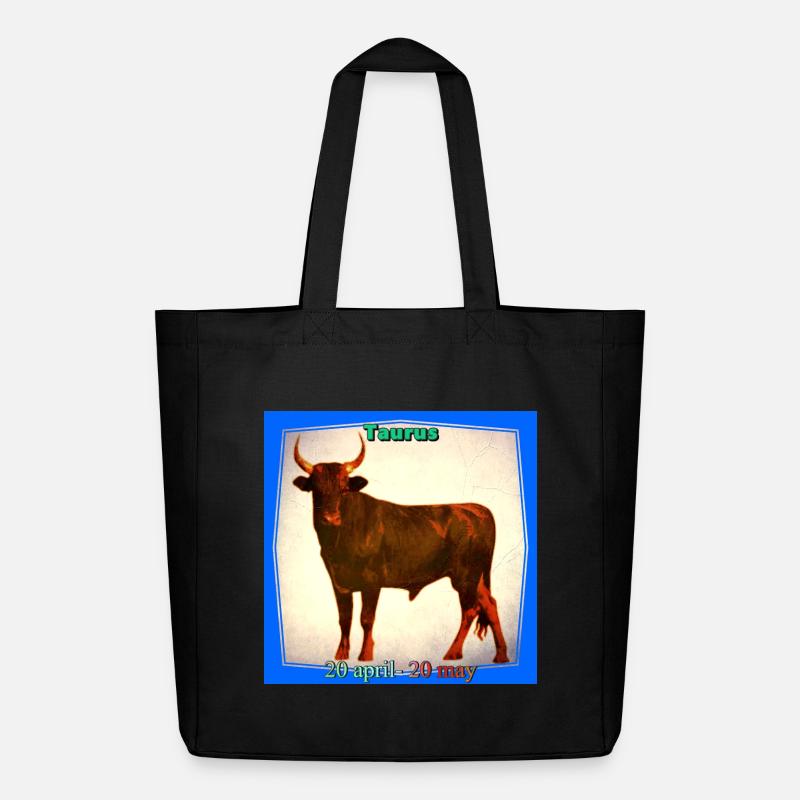 Stier - Midweight recycelter Stoffbeutel von Stanley/Stella - Schwarz