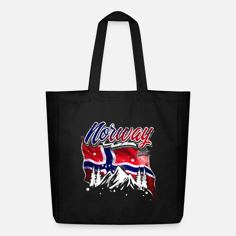 Norwegen - Midweight recycelter Stoffbeutel von Stanley/Stella - Schwarz