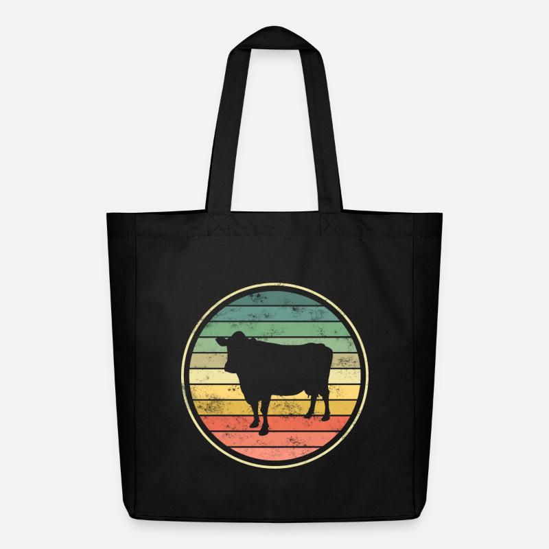 Vache Vaches - Tote bag Stanley/Stella Midweight recyclé - noir