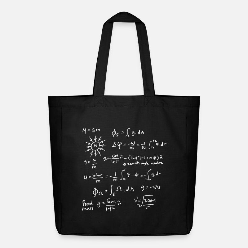 Les équations de la physique déchaînées - Tote bag Stanley/Stella Midweight recyclé - noir