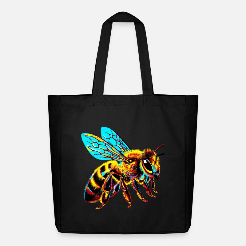 Abeille - Tote bag Stanley/Stella Midweight recyclé - noir