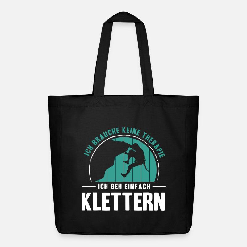 Bouldern Geschenke Klettern Kletterer Boulderer - Midweight recycelter Stoffbeutel von Stanley/Stella - Schwarz