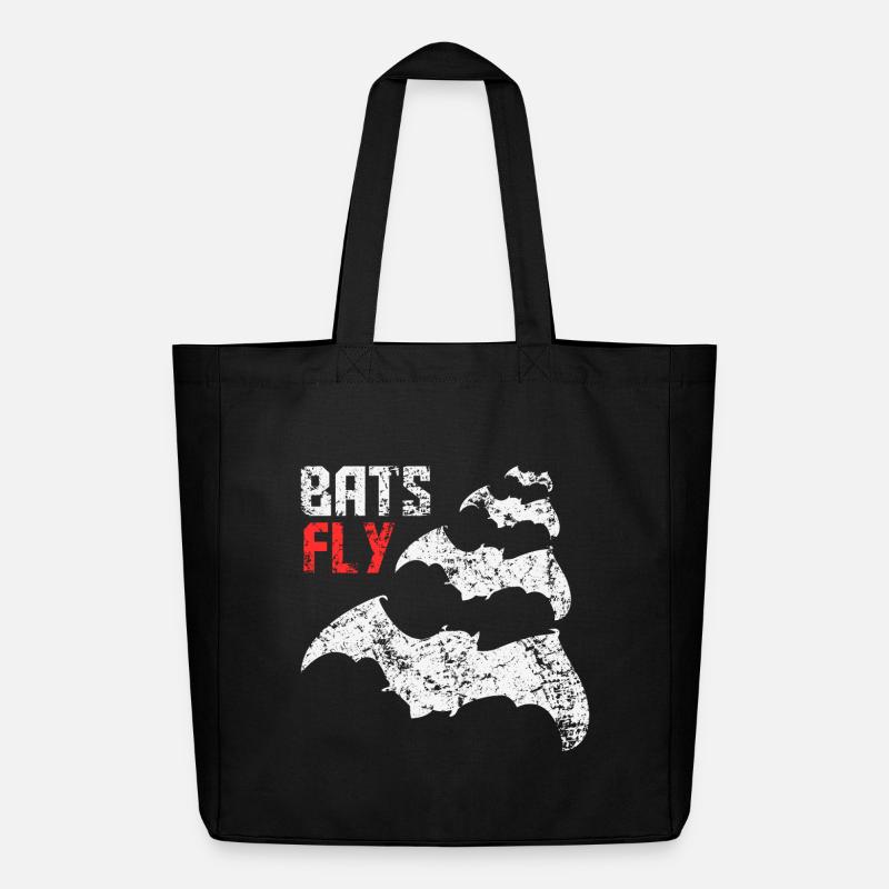 Bats Fly - Midweight recycelter Stoffbeutel von Stanley/Stella - Schwarz