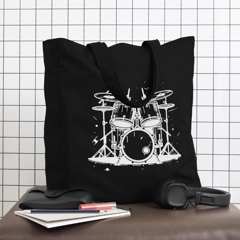 Drum Graphics Midweight Recycled Tote Bag by Stanley/Stella
