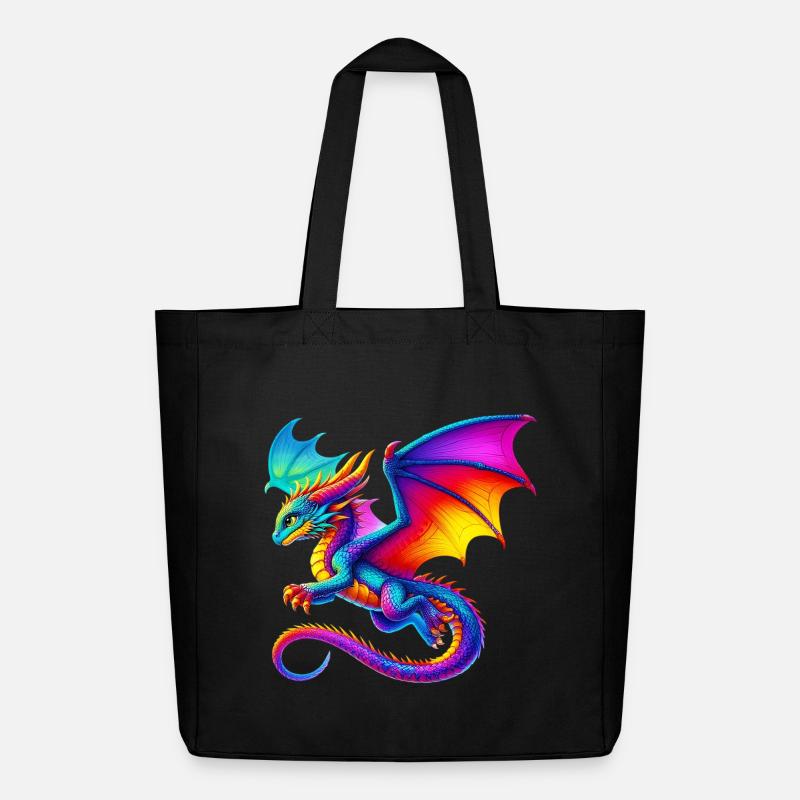 Drache - Midweight recycelter Stoffbeutel von Stanley/Stella - Schwarz