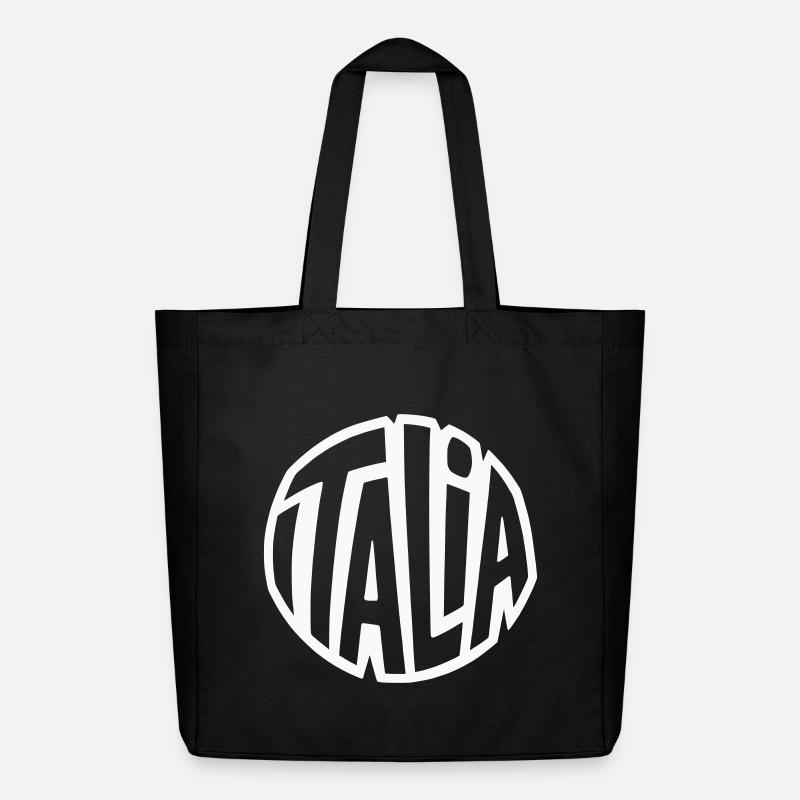Italia Kreis Logo - Midweight recycelter Stoffbeutel von Stanley/Stella - Schwarz