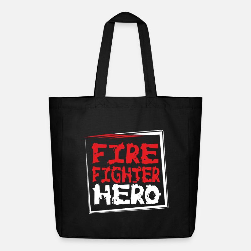 FIREFIGHTERHERO - Midweight recycelter Stoffbeutel von Stanley/Stella - Schwarz
