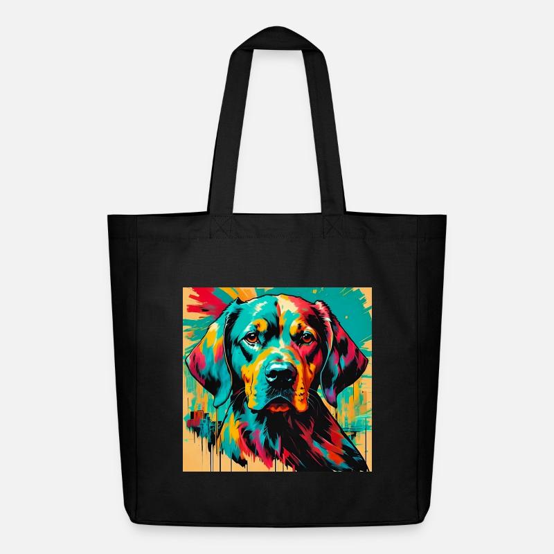Hund - Midweight recycelter Stoffbeutel von Stanley/Stella - Schwarz