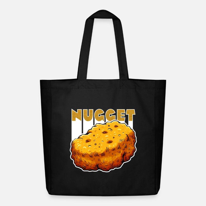 Nugget-Liebe Chicken Nugget - Midweight recycelter Stoffbeutel von Stanley/Stella - Schwarz