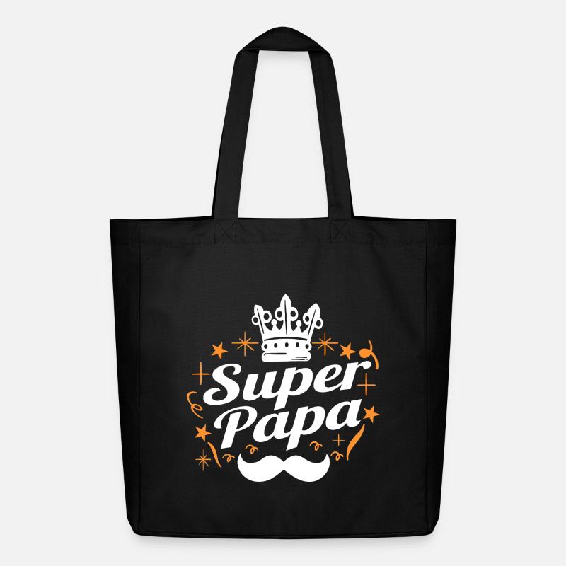 SUPER-VATER - Midweight recycelter Stoffbeutel von Stanley/Stella - Schwarz