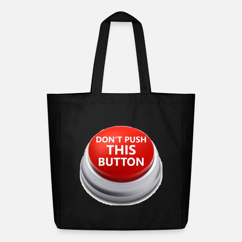 Don´t push this button - Midweight recycelter Stoffbeutel von Stanley/Stella - Schwarz