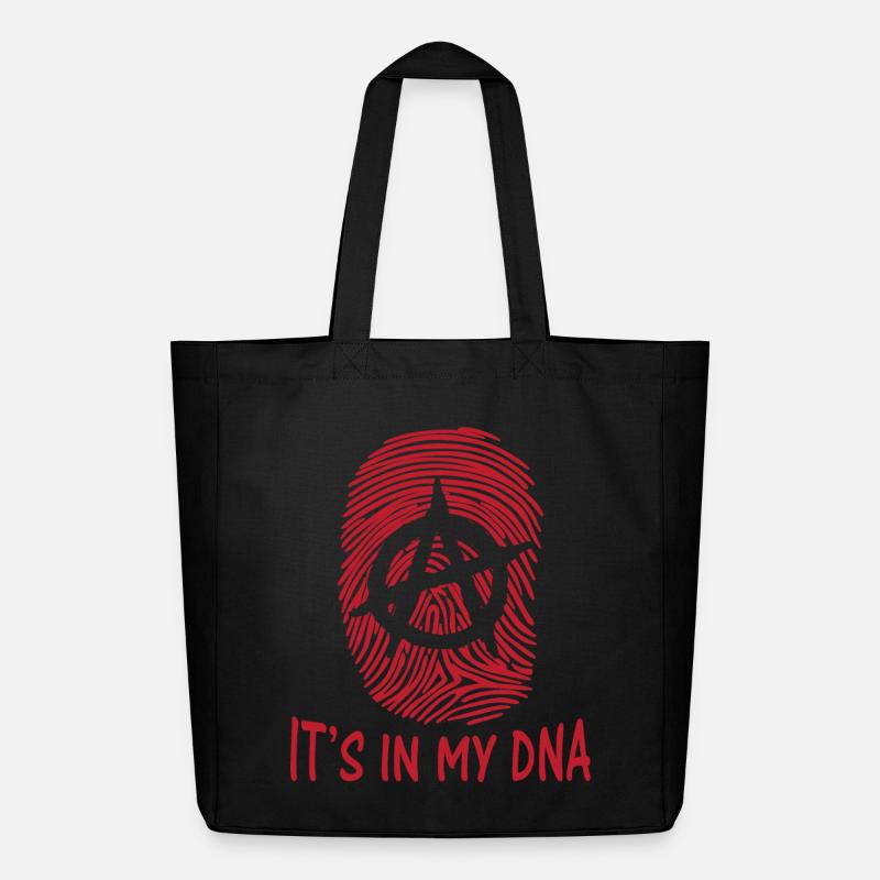 symbole de l'anarchie c'est dans mon empreinte digitale ADN Anarchie - Tote bag Stanley/Stella Midweight recyclé - noir