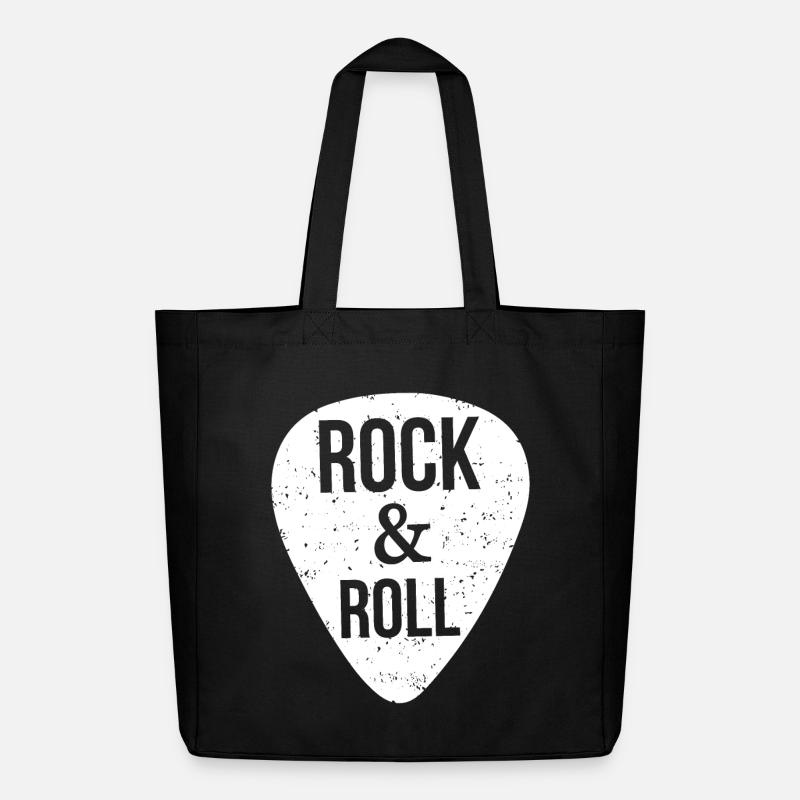 Rock and roll, médiator - Tote bag Stanley/Stella Midweight recyclé - noir