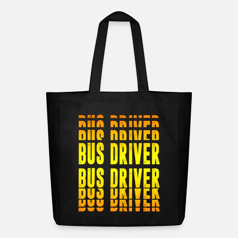 Busfahrer Design - Midweight recycelter Stoffbeutel von Stanley/Stella - Schwarz