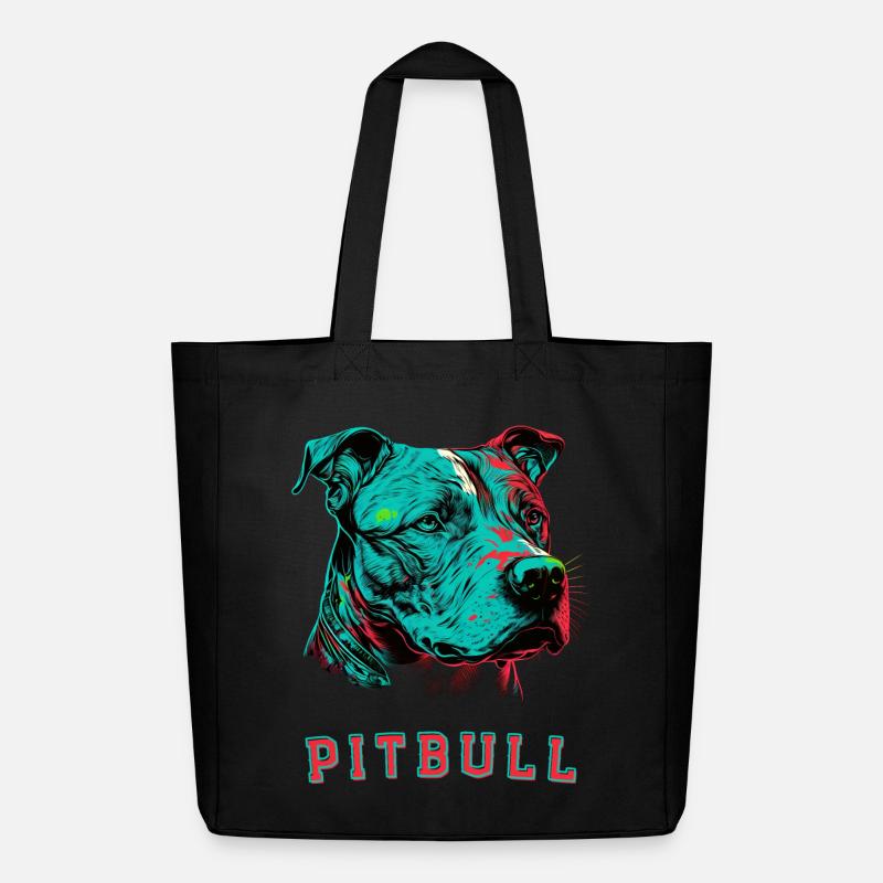 Pitbull - Midweight recycelter Stoffbeutel von Stanley/Stella - Schwarz