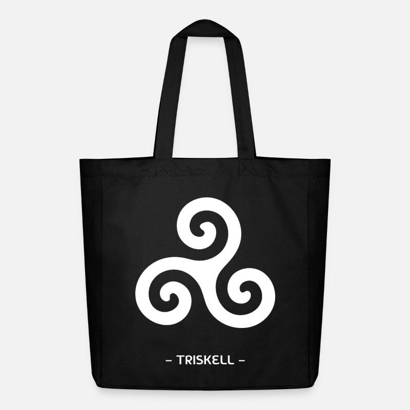 Triskell - Midweight recycelter Stoffbeutel von Stanley/Stella - Schwarz