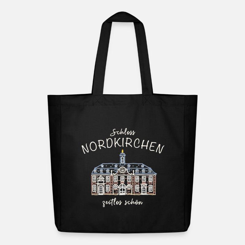 Schloss Nordkirchen, Kapelle, zeitlos schön - Midweight recycelter Stoffbeutel von Stanley/Stella - Schwarz