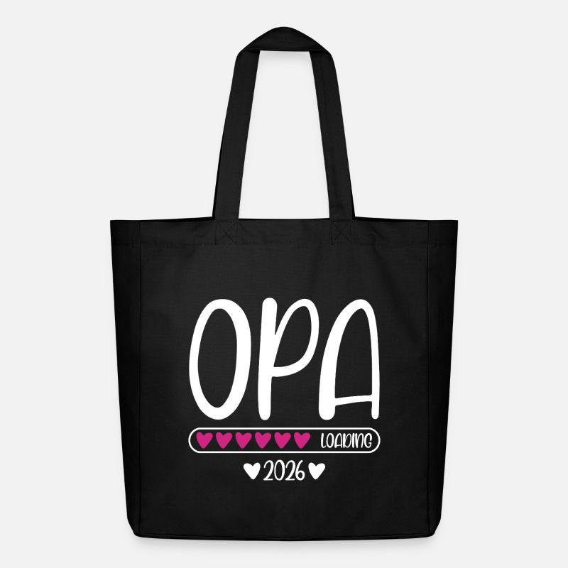 Opa 2026  - Midweight recycelter Stoffbeutel von Stanley/Stella - Schwarz