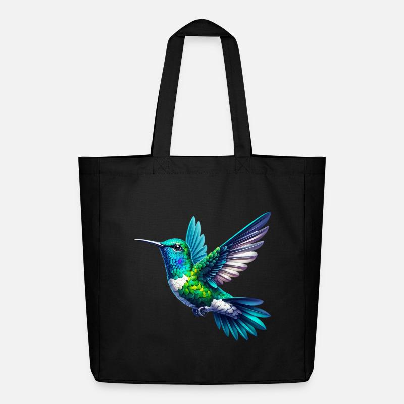 Kolibri - Midweight recycelter Stoffbeutel von Stanley/Stella - Schwarz