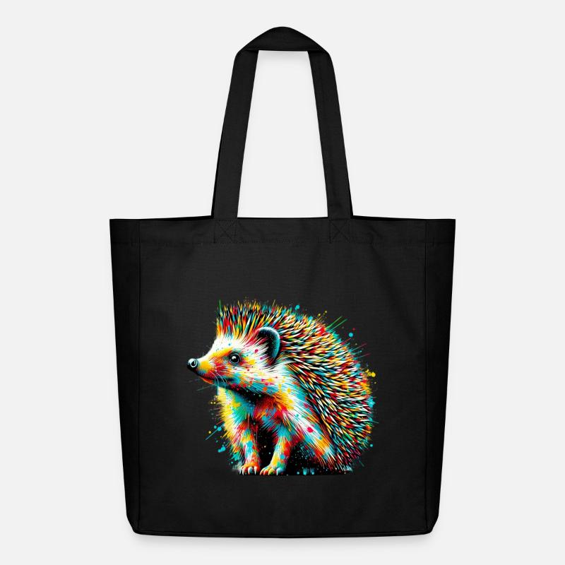 Hérisson - Tote bag Stanley/Stella Midweight recyclé - noir