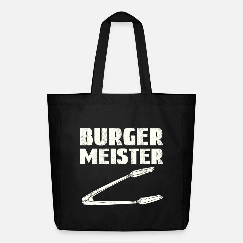 Burger Meister - Midweight recycelter Stoffbeutel von Stanley/Stella - Schwarz