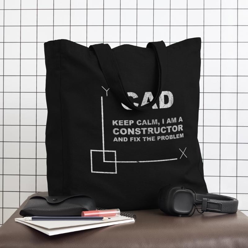 CAD Keep Calm Constructor Engineering Tote bag Stanley/Stella Midweight recyclé