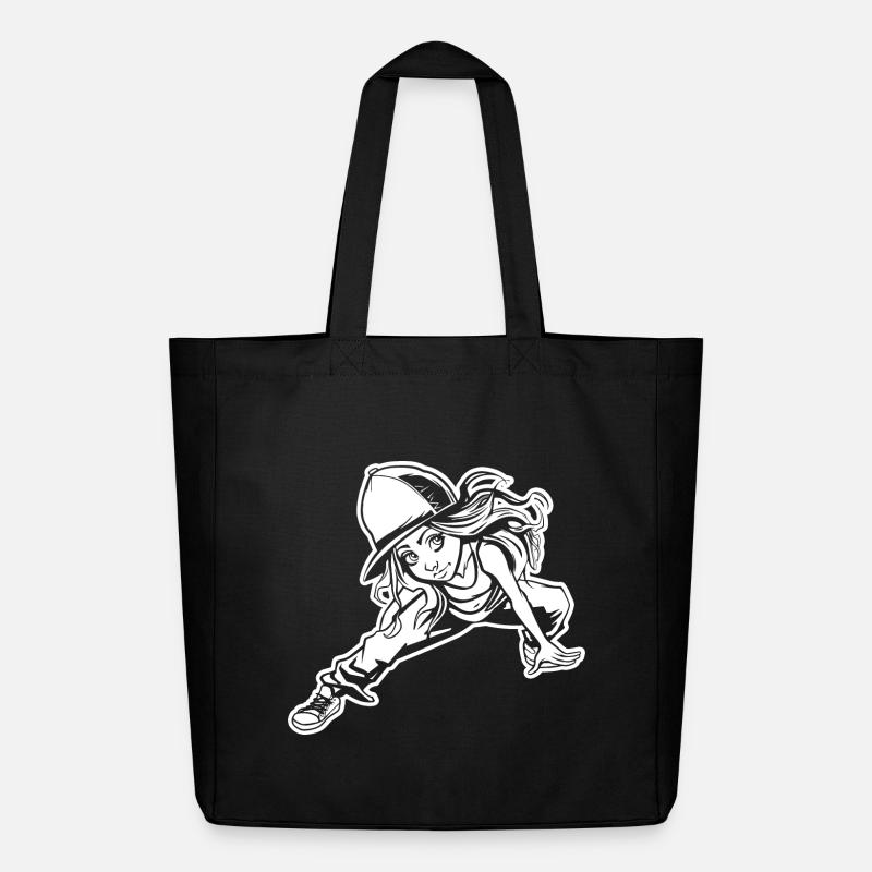 Breakdancer - Tote bag Stanley/Stella Midweight recyclé - noir