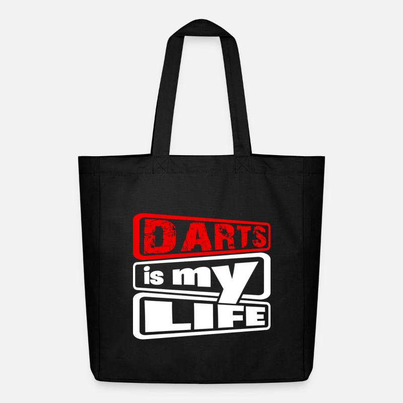Dart,Darts is my Life 2 - Midweight recycelter Stoffbeutel von Stanley/Stella - Schwarz