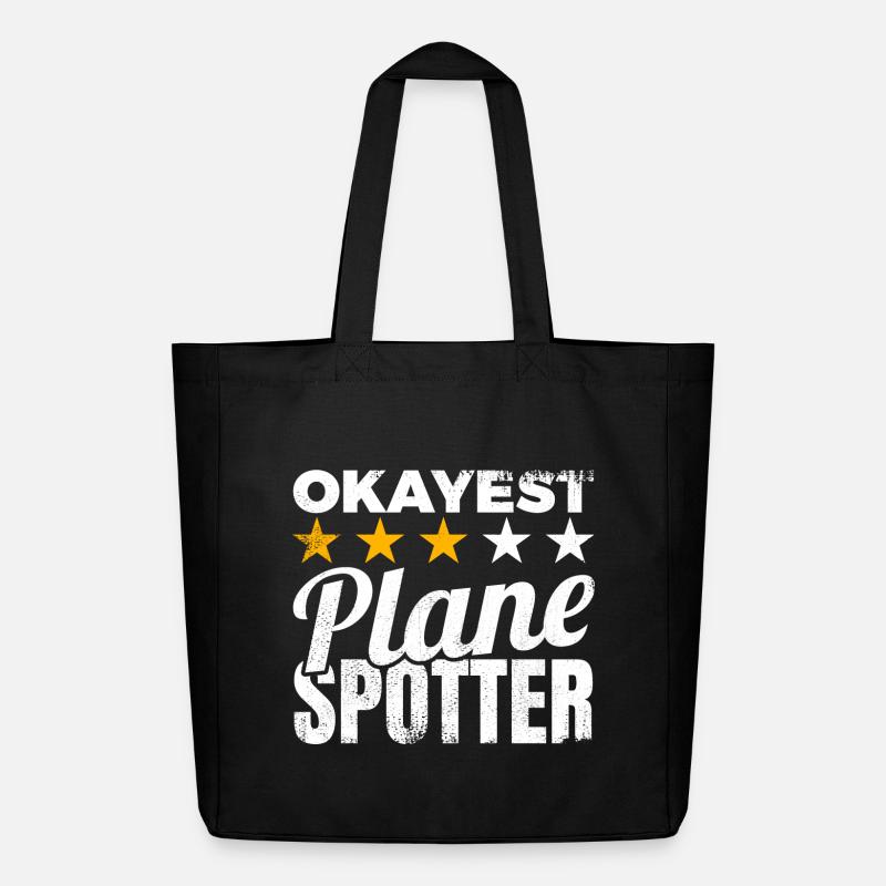 Durchschnittlicher Planespotter - Midweight recycelter Stoffbeutel von Stanley/Stella - Schwarz